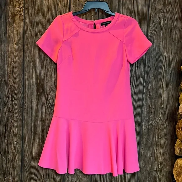 Banana Republic | Dresses | Banana Republic Pink Flowy Throw On Ruffle Dress  Size P Petite | Poshmark